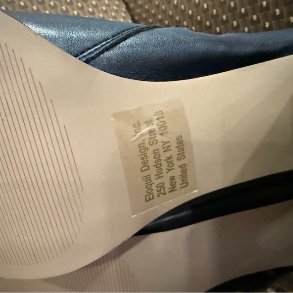 Eloquii Lola Black Faux Leather Heeled Booties, size 13W - Picture 4 of 9